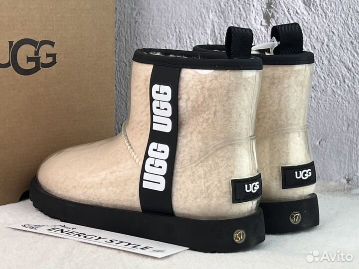 Сапоги резиновые Ugg Classic Clear Mini White