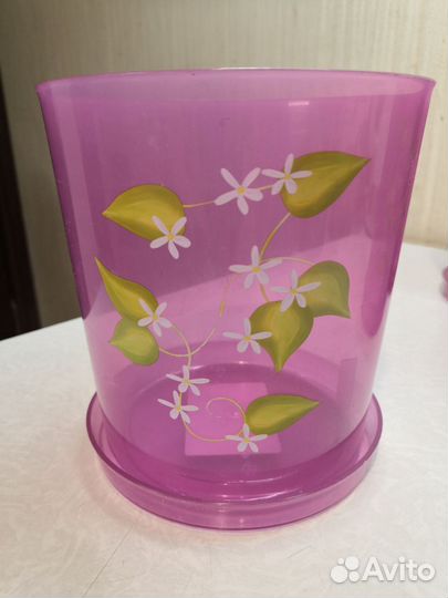 Горшки для орхидей с поддонами 4 шт