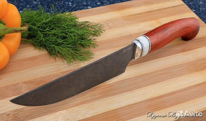 Кухонный нож Шеф № 8 К340 рукоять падук акрил