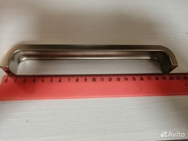 Мебельная ручка матовый хром 20х2.5х2 см