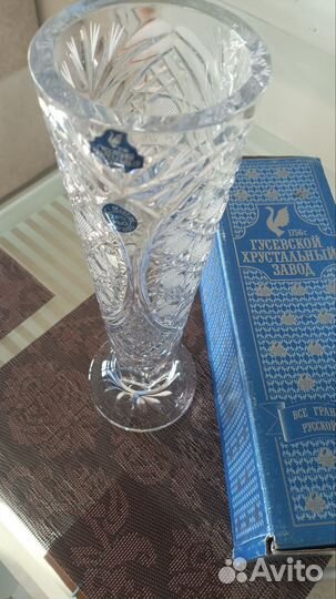 Хрустальная ваза новая