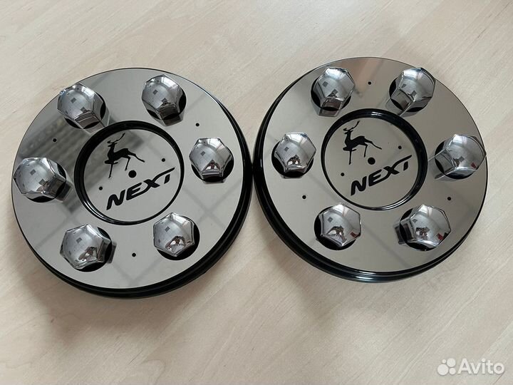 Колпаки на газель нержавейка хром + колпачки