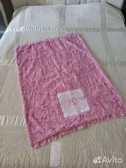 Новое покрывало плед для малыша розовое Baby Phat