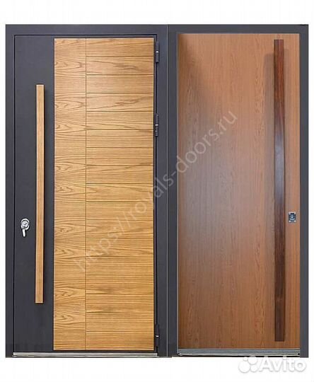 Входная металлическая дверь шпон