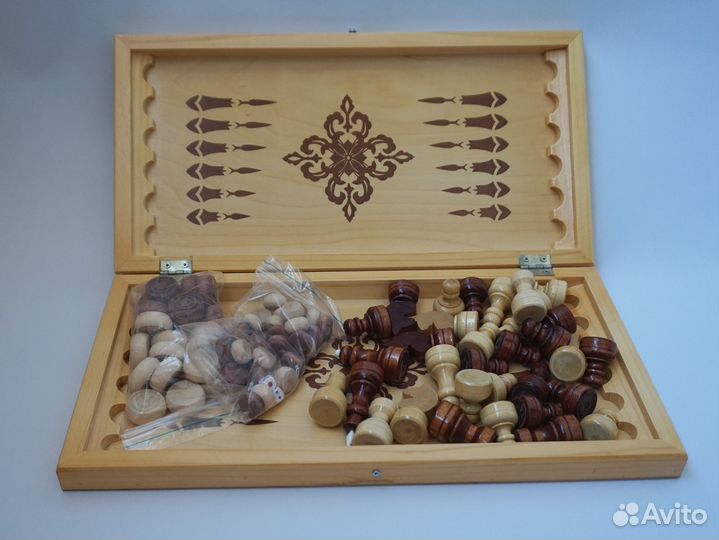 Нарды шашки шахматы 3в1