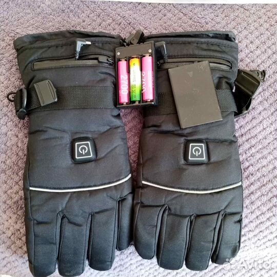 Перчатки мужские зимние с подогревом