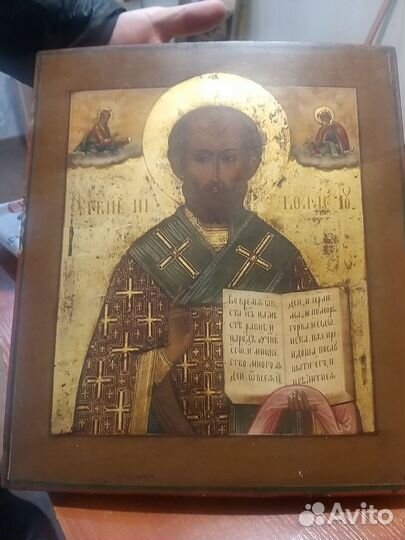 Икона 19в.Николай Чудотворец