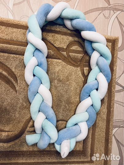 Детская коса бортик в кроватку