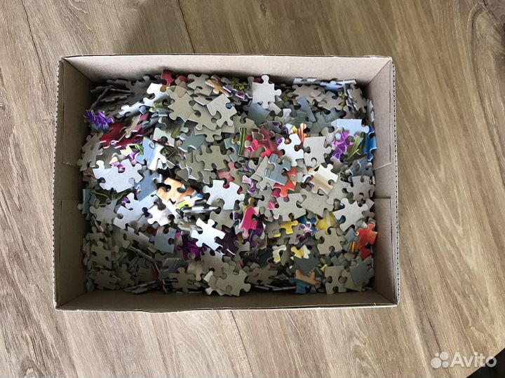 Пазлы 1500 штук + клей