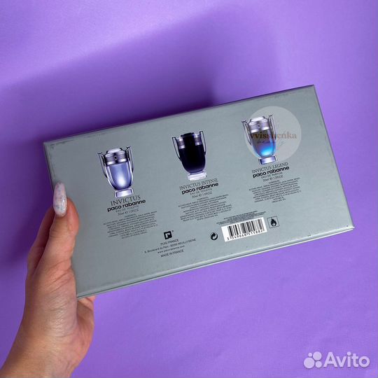 Paco Rabanne Invictus набор 3*30мл