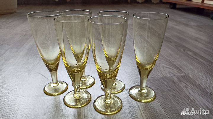 Хрустальные фужеры бокалы СССР