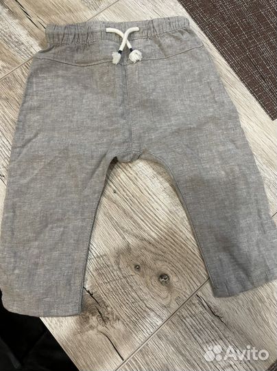 Комплект рубашка и льняные брюки hm 68