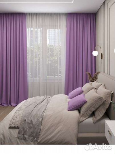 Шторы готовые, комплект шторы блэкаут