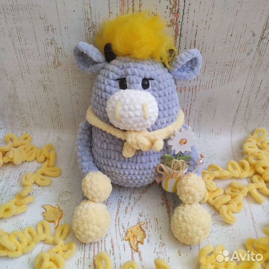 Бычок пухлячок игрушка ручная работа