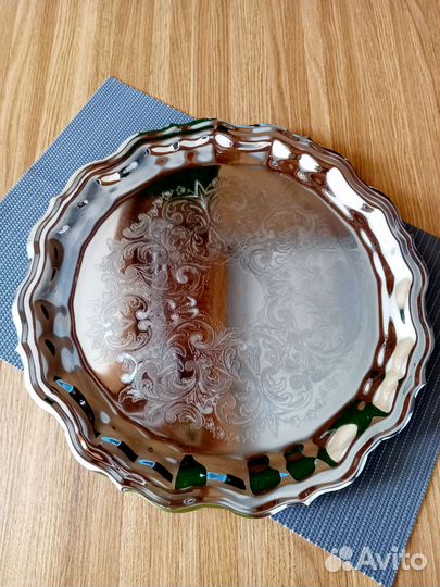 Поднос мельхиоровый. СССР. Кольчугино