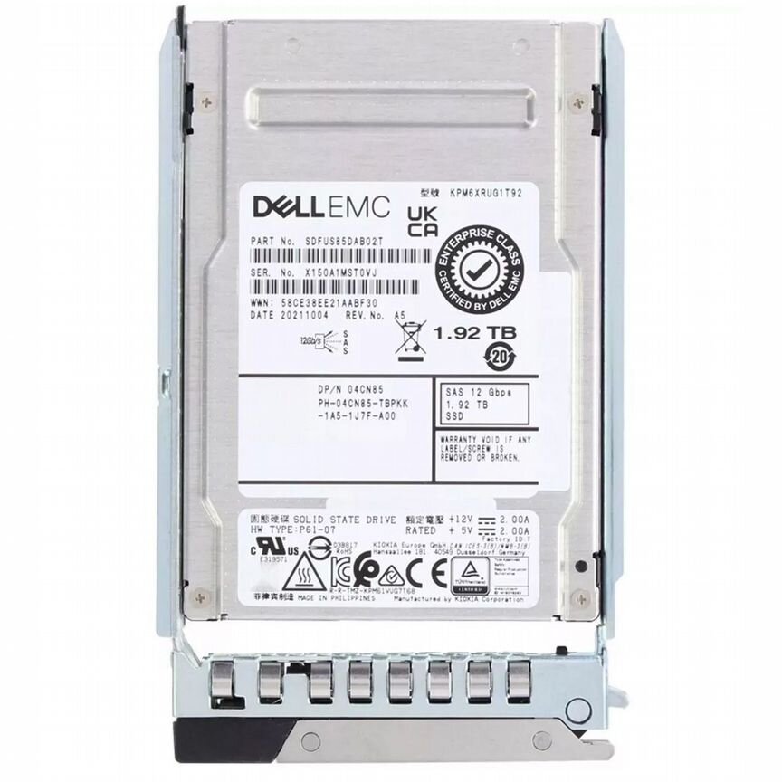 [4CN85] Жесткий Диск Dell 1.92tb Sas 2,5" Ssd 4cn85