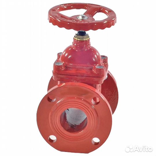 Задвижка клиновая 30ч39р (аналог мзвг) Китай Ду250 Ру16 фланцевая, клин - обрезиненный, шпиндель - н