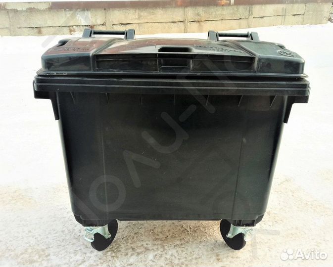 Мусорный пластиковый бак 660л R6107