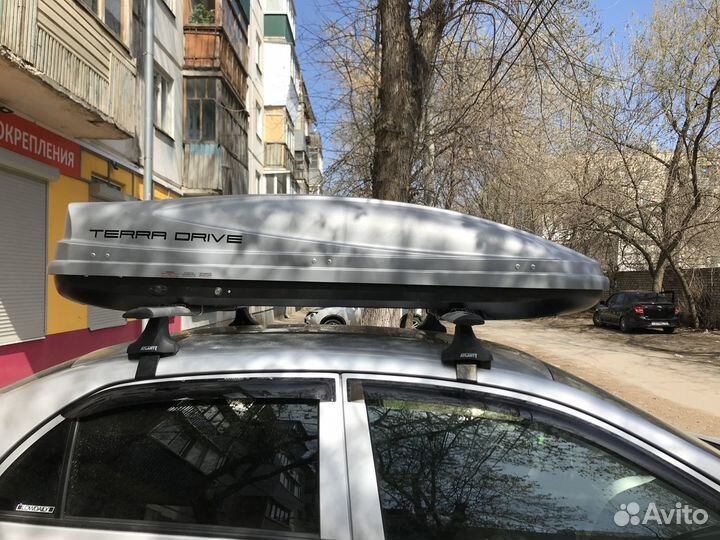 Автобокс на крышу Toyota Corolla (Terra Drive 480)