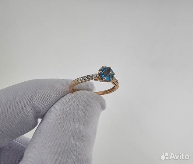 Золотое Кольцо 585 пробы с бриллиантами. Рассрочка