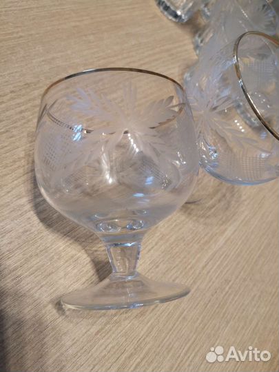 Бокалы 4шт Хрусталь