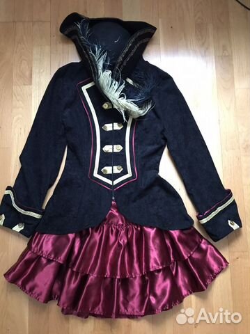 Костюм пирата для девочки/женщины р42/44