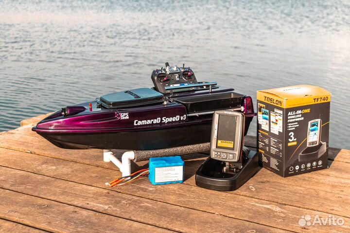 Прикормочный кораблик автопилот,TF740,21А