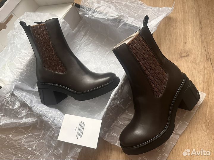 Dkny ботинки кожаные 36 оригинал