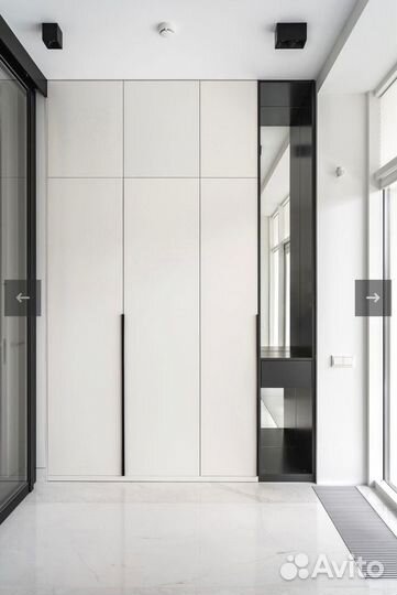 Шкаф распашной с фрезеровкой