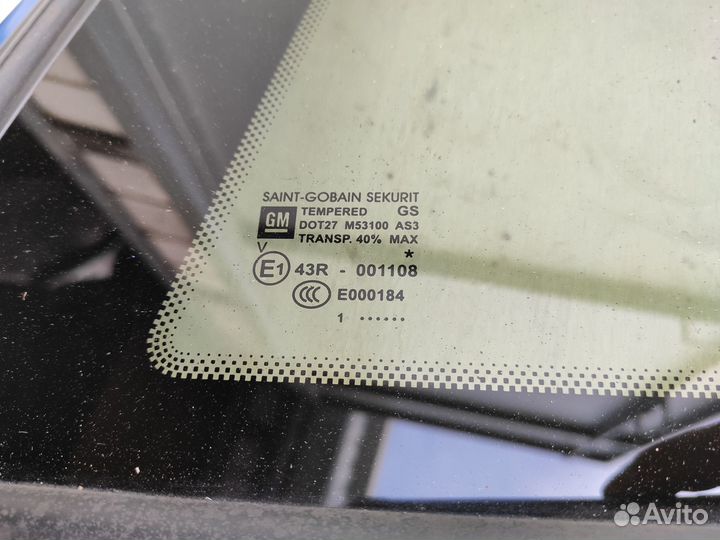 Стекло заднее левое AS3 глухое на Opel Corsa D 3Д