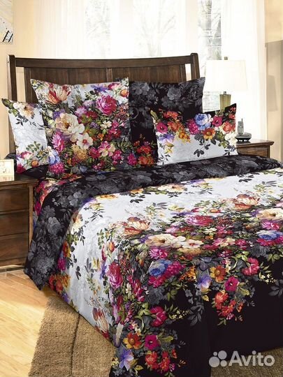 Новое постельное белье 2х и Евро хлопок 100