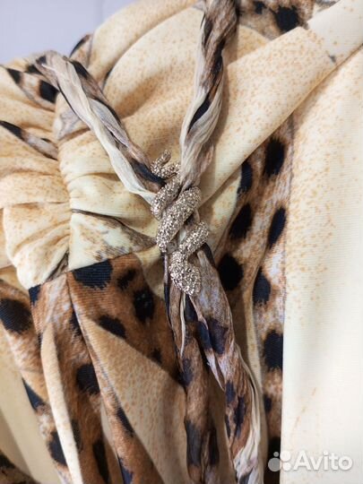 Новое леопардовое платье мини Roberto Cavalli