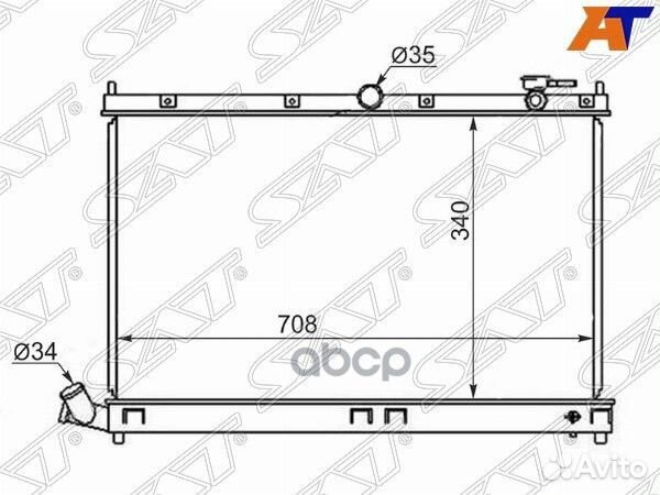 Радиатор BYD Flyer 05-08 BD0001 Sat