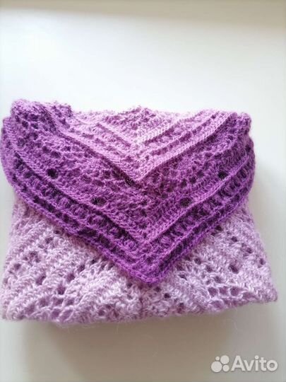 Шаль - бактус ручной работы