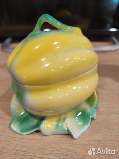 Фарфоровая Сахарница,Тыква