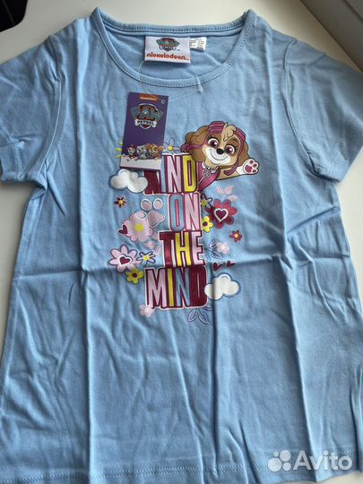 Футболка на девочку щенячий патруль 110/116 новая