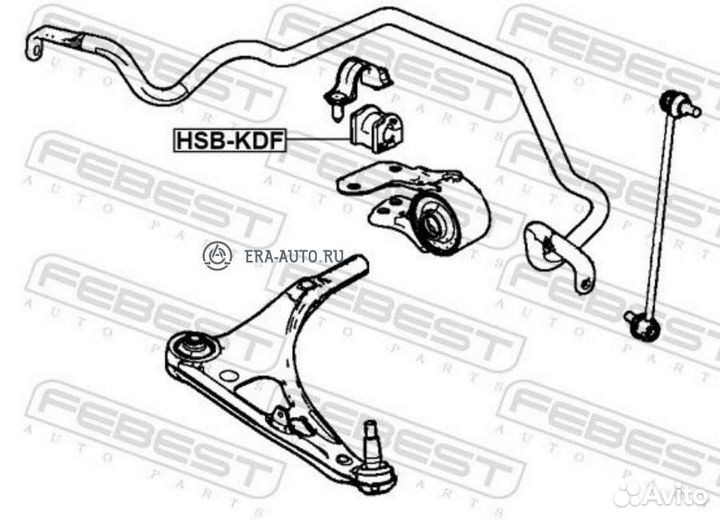 Febest hsbkdf Втулка стабилизатора