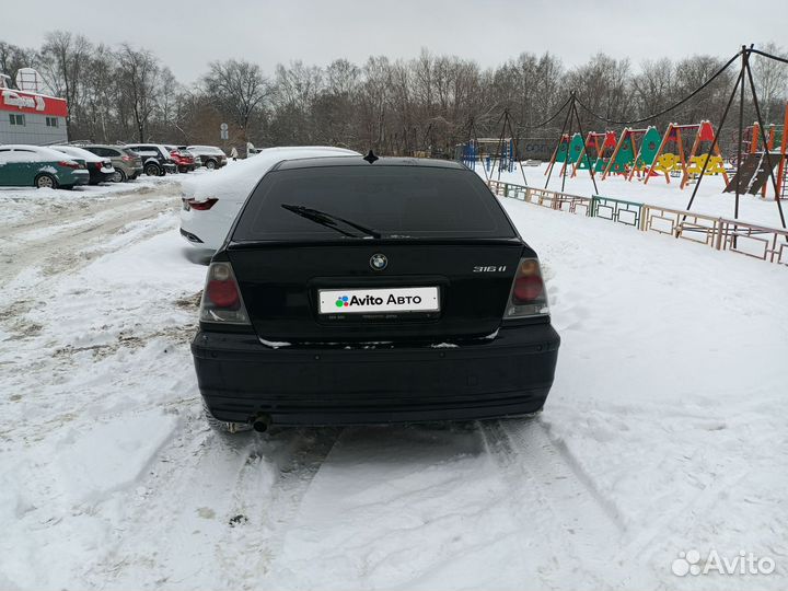 BMW 3 серия 1.6 МТ, 2002, 175 000 км