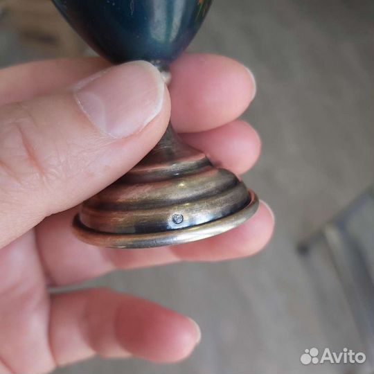 Рюмка серебро и роспись