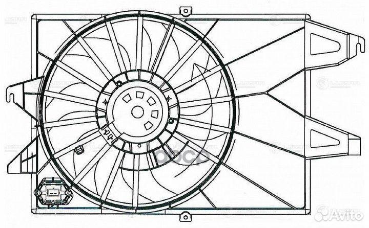 Вентилятор радиатора ford mondeo III 00- 1.8I/2.0I