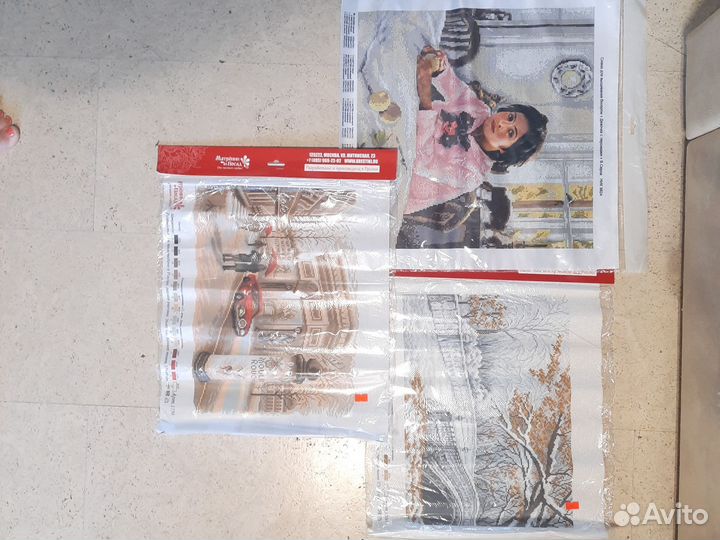 Канва с нанесённый рисунком