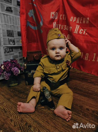 Детский военный костюм 74-80