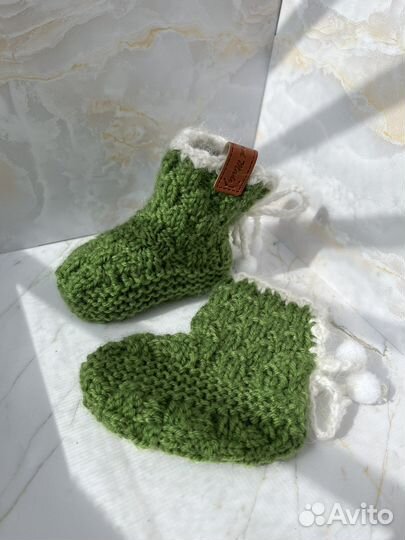 Пинетки детские вязаные ручная работа