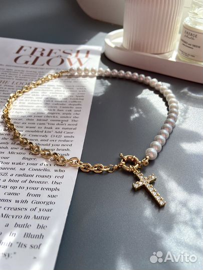 Колье чокер из натуральный камней