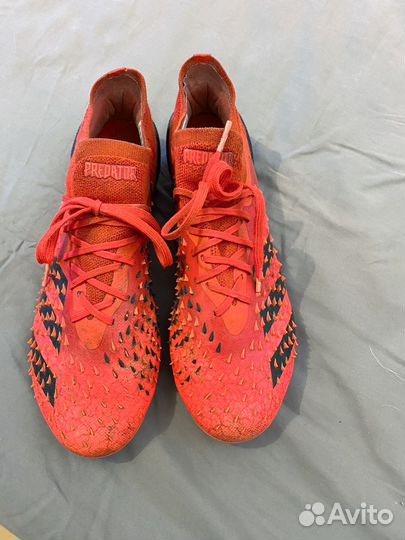 Бутсы Predator Freak.1 L FG красные 39р
