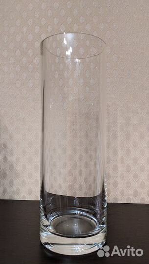 Ваза стекло Чехия керамика сухоцветы