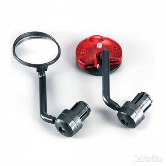 Зеркало для велосипеда с габаритным огнем