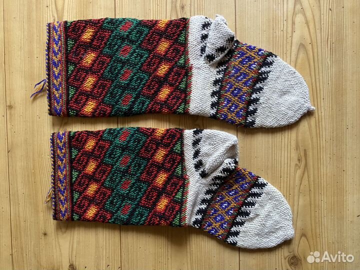 Джурабы Памирские-теплые вязанные носки ручной раб