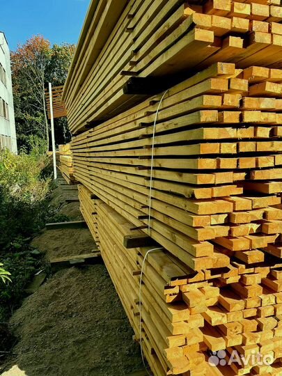 Доска обрезная 40х100х6000мм