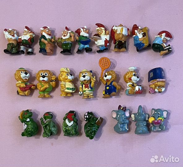 Игрушки Киндер Сюрприз Львы, Крокодилы, Гномы